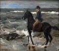 Jinete en la playa 1904 Max Liebermann Impresionismo alemán